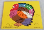 Vintage Judy Instructo 13 Piece Turkey Wood Board Puzzle J506014 From 1988 Usa. Fixed Price $14.99.