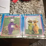 Lot Of 2 Teletubbies Playskool Woodboard Puzzles From 1998 Ages 1-3 Vintage. Fixed Price $20.00.