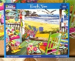White Mountain Jigsaw Puzzle; Complete; Beach Time; 500 Pcs 17. Fixed Price $9.00.