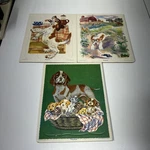 Vintage Playskool Tray Puzzles 3- Golden Press-poky Little Puppy-dogs. Fixed Price $11.99.