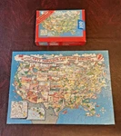 Springbok 100 Pc Jr. Jigsaw Puzzle Map Fabulous Fun-filled States PZL1300. Fixed Price $15.00.