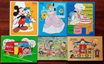 6 Vintage Puzzles Playskool Sifo Fisher Price Disney Cinderella Merry Go Round. Fixed Price $87.95.