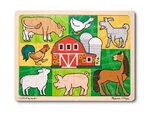 Melissa & Doug Wooden Patchwork Farm Animal Jigsaw Puzzle (new) 1895. Fixed Price $14.99.