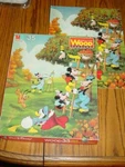Vintage Milton Bradley - Walt Disney Mickey Picture Puzzle Wood 35 Pieces. Fixed Price $38.99.