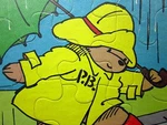 Paddington Bear Tray Puzzle Frame 1980S Rain Puddle Michael Bond Og. Fixed Price $21.00.
