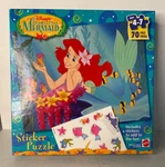 Vintage 1997 Mattel 41469 The Little Mermaid Sticker Puzzle Niob 70PC. Fixed Price $11.99.