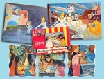 1950'S Walt Disney Cinderella 2 Puzzles With Box + 3 Sleeping Beauty Jigsaws. Fixed Price $49.95.