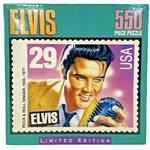Milton Bradley Elvis Postage Stamp 550 Piece Puzzle 18" X 24" Sealed Vtg 1992. Fixed Price $13.45.