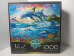 New 1000 Piece Jigsaw Puzzle Vivid Collection Dolphin Paradise Color Buffalo. Fixed Price $32.99.