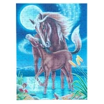 Ravensburger Star Line Super 200 Horses Moonlight Painting Glow Dark Puzzle. Fixed Price $24.99.