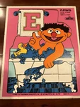 Vintage Playskool Ernie Wood Puzzle #315-22. Fixed Price $10.00.