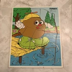 Vintage Playskool Wooden Puzzle Lumpy 13 Pieces 252-09 Ages 2-5 Euc. Fixed Price $8.99.