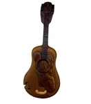 Guitar Handcrafted Carved Intarsia Wood Puzzle Box Jewelry Trinket. Fixed Price $27.20.
