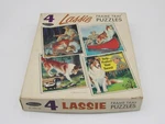 Vintage Lassie Dog Frame Tray Puzzles NO.4792 By Whitman Open Box 1966. Fixed Price $159.99.