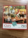 Buffalo Games Jigsaw Puzzle Cats Kitten Kitchen Capers 750 Pcs 97070. Fixed Price $5.55.