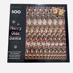 New Springbok Puzzle Merry Olde Santa 3-D Sensations 500 Pc Stereogram Jigsaw. Fixed Price $11.99.