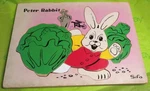 Vintage Sifo Wooden Puzzle Peter Rabbit 1950'S 11 Pc Tray Complete Toy. Fixed Price $13.98.