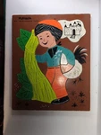Vintage Playskool Wooden Puzzle "jack And The Beanstalk" 185-18. Fixed Price $8.00.