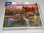 White Mountain #1269 - Cozy Cabin 1000 Piece Puzzle New Sealed Box. Fixed Price $12.90.