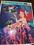 Disney Golden The Little Mermaid Vtg Frame Tray Puzzle #4049B 22 Pcs 14.5X11.5IN. Fixed Price $6.00.