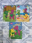 Mattel Barney The Dinosaur Baby Bop & Bj 25 Piece Tray Puzzle Lot Of 3. Fixed Price $39.99.