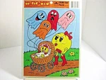 Ms. Pac-man Golden Frame-tray Puzzle Vintage 1982 Ages 3-7 Usa Number 4531B. Fixed Price $8.99.