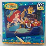 Vintage 1997 Mattel 41471 The Little Mermaid Glitter Puzzle Niob 70PC. Fixed Price $11.99.