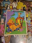 Vtg Playskool Wood Tray Puzzle Disney Winne The Pooh & Tigger 674-01. Fixed Price $8.00.