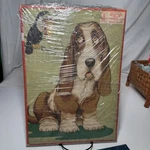 Vintage Aptitude Tested Basset Hound #4507-7 Lay Tray Puzzle Milton Bradley. Fixed Price $9.96.