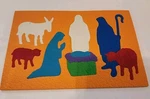 Vtg Lauri Puzzle Nativity Jesus Mary Joseph 1993 Kids Pre-school Textured Usa. Fixed Price $21.00.