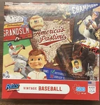 Retro Fan Puzzle Vintage Baseball 500 Piece 24" X 18" Complete!. Fixed Price $16.14.