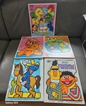 Vintage Playskool Wooden Puzzles - Set Of 5 Sesame Street Or Muppets. Fixed Price $29.94.