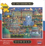 Dowdle St Petersburg Russia 1000 Pce Puzzle 19 X 26 5/8 Finished Usa New. Fixed Price $19.99.