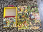 Vintage Wooden Picture Cubes Puzzle Fairy Tale & Farm Scenes Germany. Fixed Price $45.00.