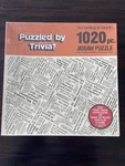 New! Vintage Hoyle Puzzled By Trivia 1020 Pc Jigsaw Sealed 1984 18"X26". Fixed Price $20.00.