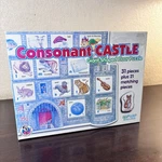 Vintage 1997 Frank Schaffer Consonant Castle Giant Shaped Floor Puzzle. Fixed Price $34.99.