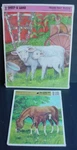 Golden Frame Tray Puzzle Farm Animals Sealed New. Fixed Price $22.00.
