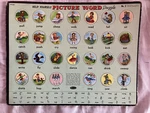 Vintage 1958 Help Yourself Picture Word Frame Tray Puzzle By Whitman. Fixed Price $16.50.