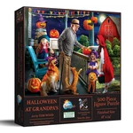 Sunsout Halloween At Grandpa's 500 Pc Jigsaw Puzzle. Fixed Price $19.99.