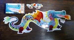 Htf Djeco Jumbo Shaped Leon The Dragon 58 Pc Jigsaw Puzzle, Over 54" Wide!! Mib. Fixed Price $28.00.