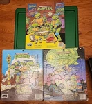 Vintage Originalteenage Mutant Ninja Turtles Tmnt Puzzles (3) By Rose Art 1990S. Fixed Price $25.00.