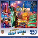 Masterpieces - Greetings From New York City 550 Jigsaw Puzzle. Fixed Price $10.99.