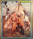 Wild Bill Hickok Frame Tray Puzzle 1229 C. 1950'S Built-rite. Fixed Price $24.00.