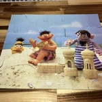 Vintage 1985 Milton Bradley #4670-7 Sesame Street Beach 24 Piece Puzzle. Fixed Price $8.00.