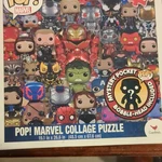 Cardinal Pop! Marvel Collage Jigsaw Puzzle W/ Mystery Bobble-head. Fixed Price $39.95.