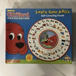 Round Puzzle Clifford Big Red Dog Learn Your Abcs 2003 Scholastic Pbs Complete. Fixed Price $14.99.