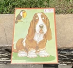 Vintage 1958 Mb Milton Bradley Hound Dog & Toucan Piece Puzzle Aptitude Test. Fixed Price $15.00.