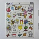 Vintage Warren Schoolhouse 11 X 14 Inlaid Puzzle Abc Alphabet 26 Piece Usa. Fixed Price $16.00.
