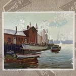 Vtg K Straus Wooden Jigsaw Puzzle #223 /300+ Pieces At Low Tide Complete. Fixed Price $24.95.