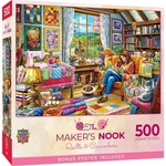 Masterpieces Jigsaw Puzzle; Quilts & Cucumbers By Cameron Gray; 500 Pcs. Fixed Price $14.95.